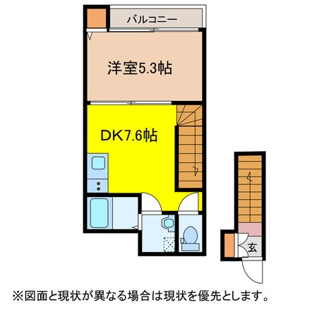 東諫早駅 徒歩6分 2階の物件間取画像